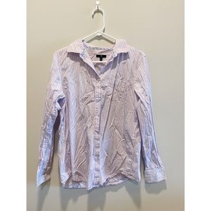 GAP Lilac Striped Button Down Shirt